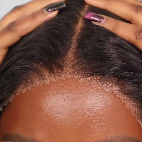 Imagen 2 del producto Wear And Go-Peluca de cabello humano ondulado sin pegamento, pelo precortado HD con cierre de encaje, 180%, listo para usar, GINGIN, 6x4