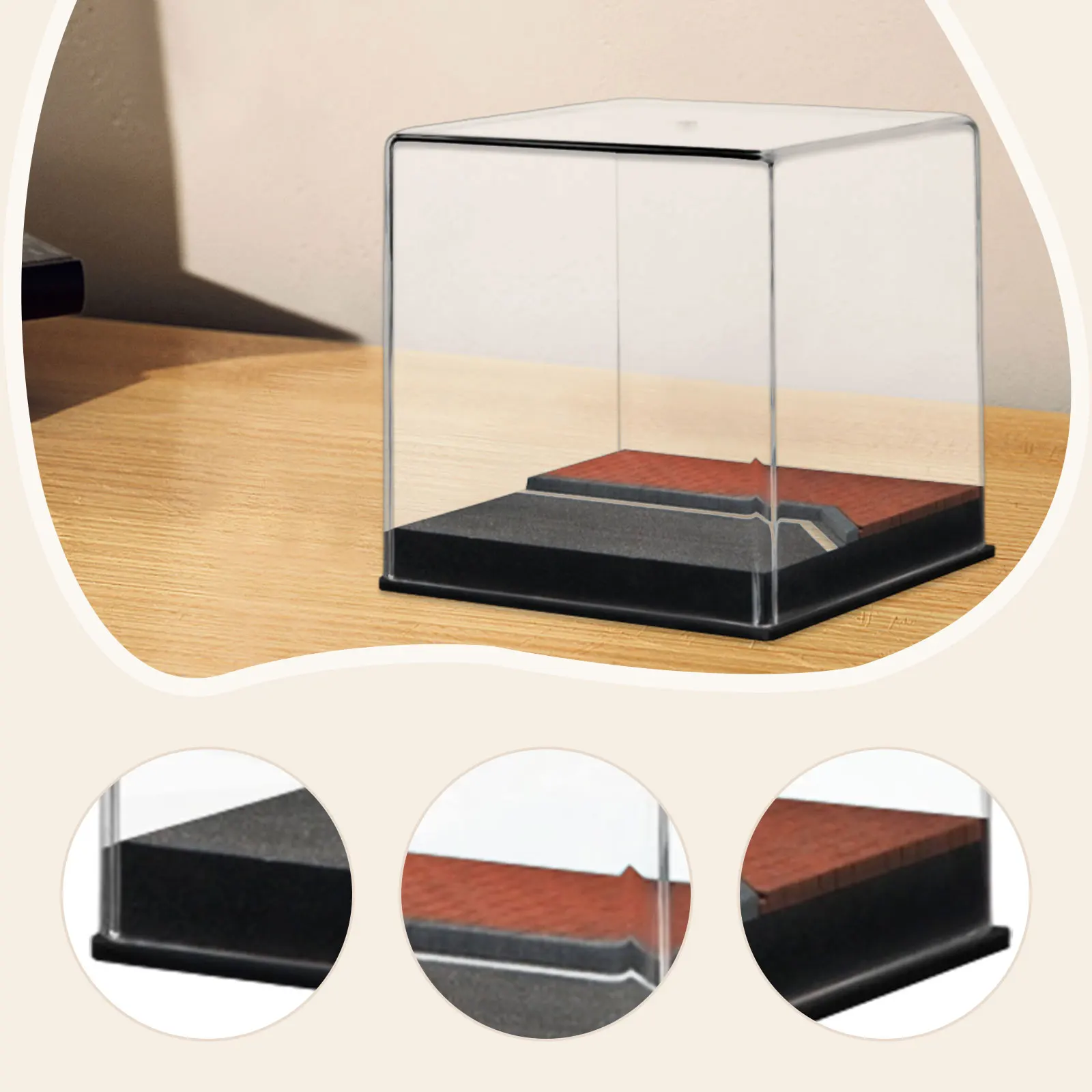 

1/64 Scale Miniature Car Model Acrylic Display Box with Dustproof Cover Stereoscopic Storage Case for Photography Props