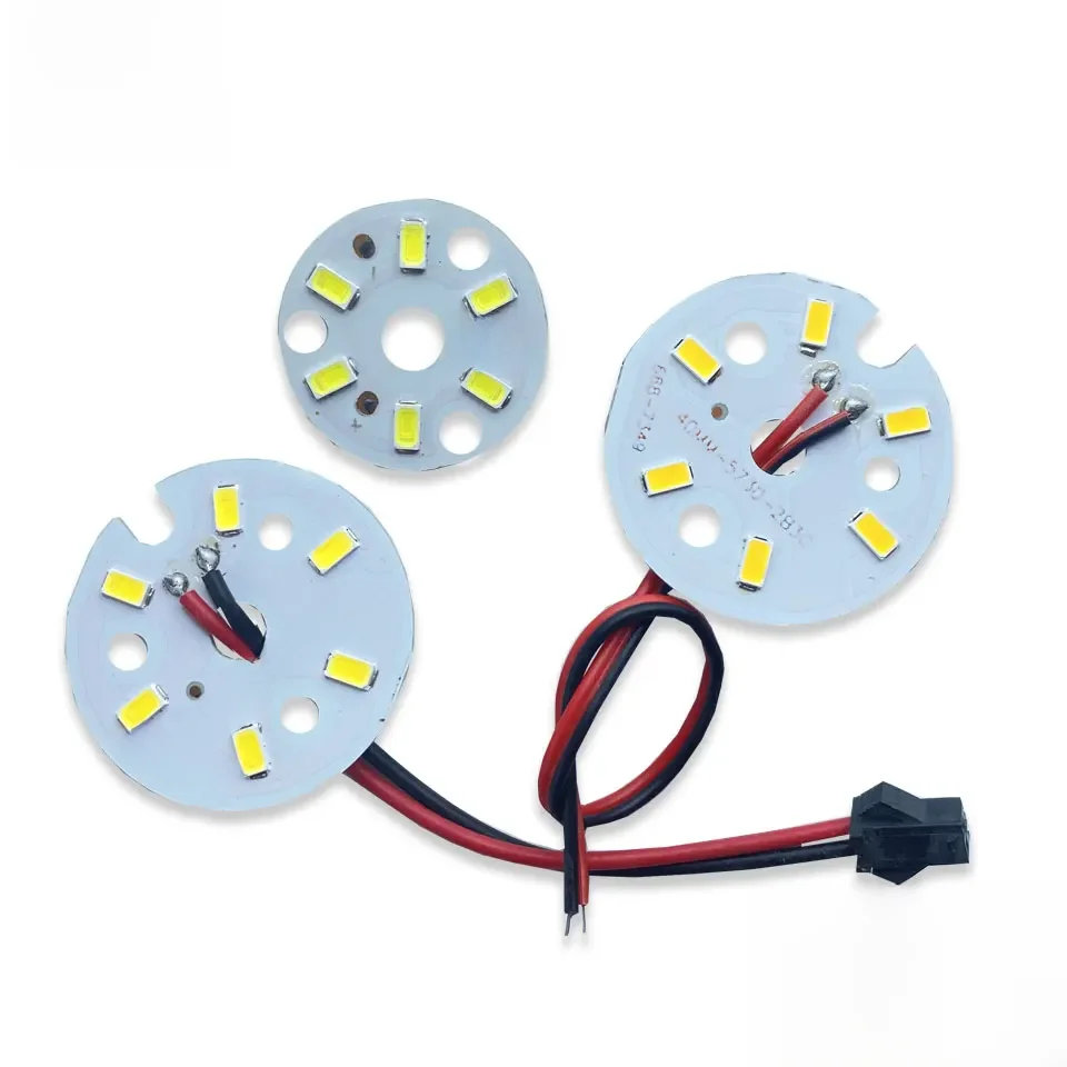 Diode électroluminescente LED, panneau de lampe SMD5730, 3W, 23mm 32mm 40mm 44mm, perles lumineuses super brillantes, puce d'ampoule blanche chaude