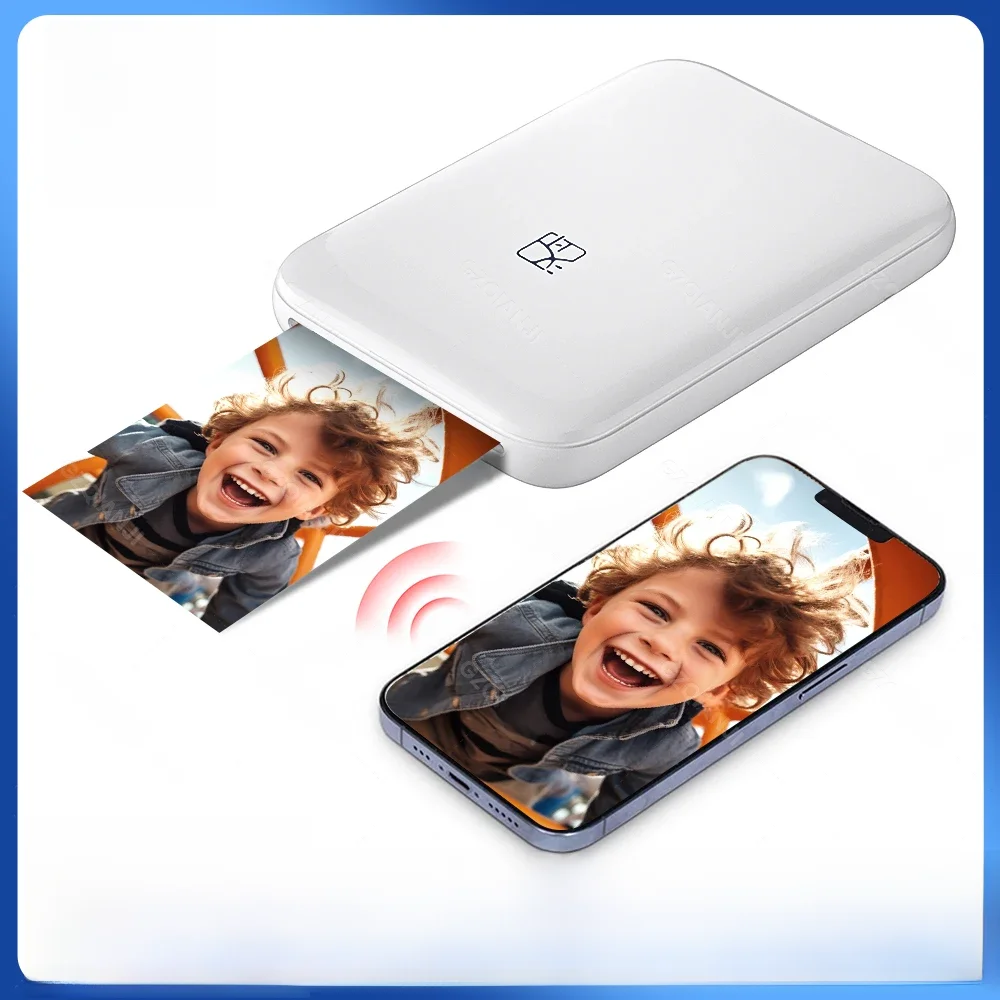 HPRT MT53 draagbare Mni mobiele zakprinter BT draadloze fotoprinter met zinktechnologie 2x3 inch kleurenfotoprintermaker - afbeelding 2