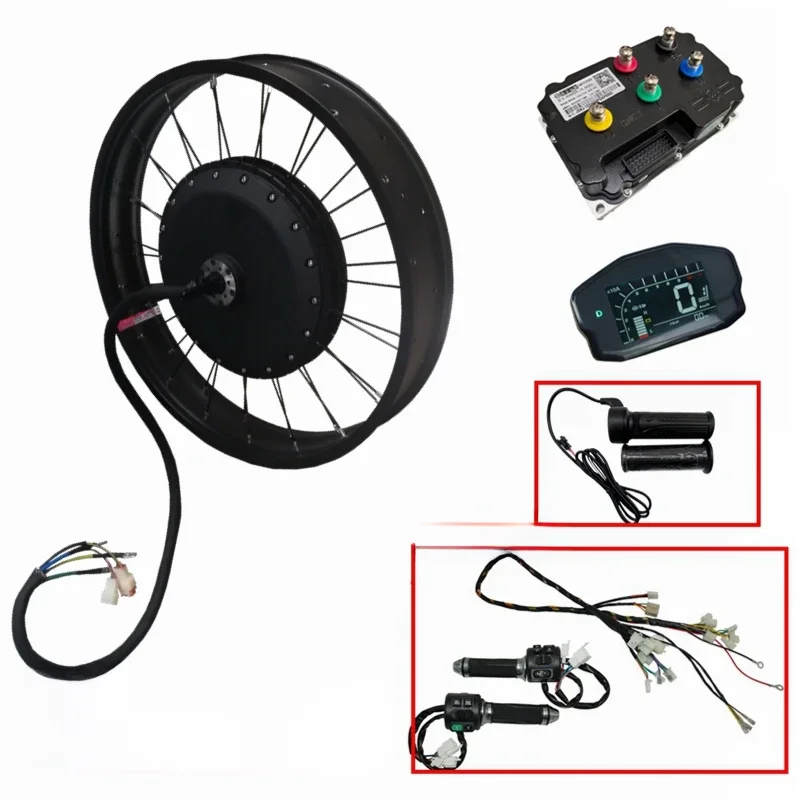 AliExpress UK NIBEDU NBpower/QS273 V3 72v 8000W Fat Ebike kit 150mm Dropout Electric Snow Bike Motor Wheel with ND72850