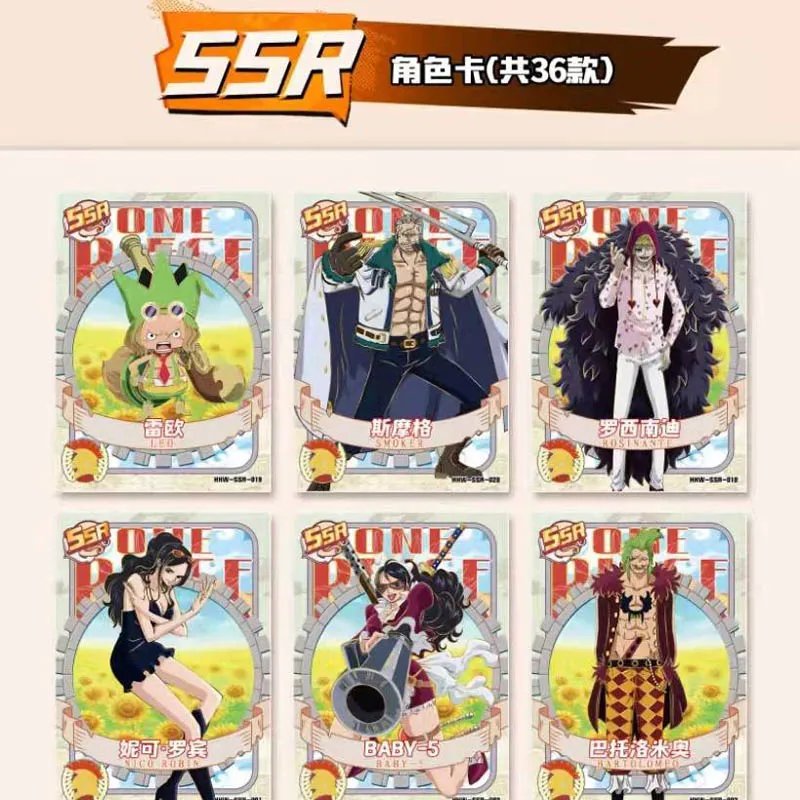 Wholesales One Piece Collection Cards Booster Box HAIWANGDIAN One Piece - The Age of Sin Rare Anime Trading Cards