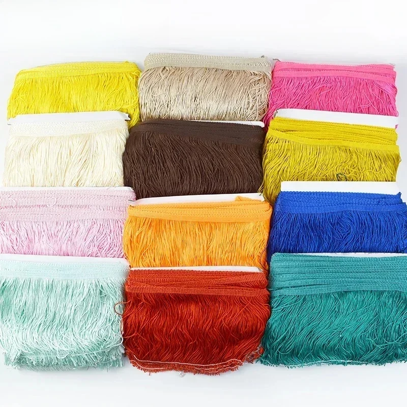 5Y 10-30cm Quastenfransen für Kleidung, Dekorative Bänder, Fransenstoff, Kleid, Vorhang, Spitzenbesatz, DIY Nähzubehör