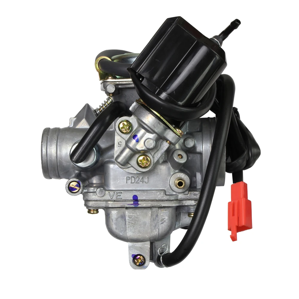 Carburador PD24J para motocicleta, amortiguador de 24mm para Honda GY6, 125cc, 150cc, Scooter ATV de 4 tiempos
