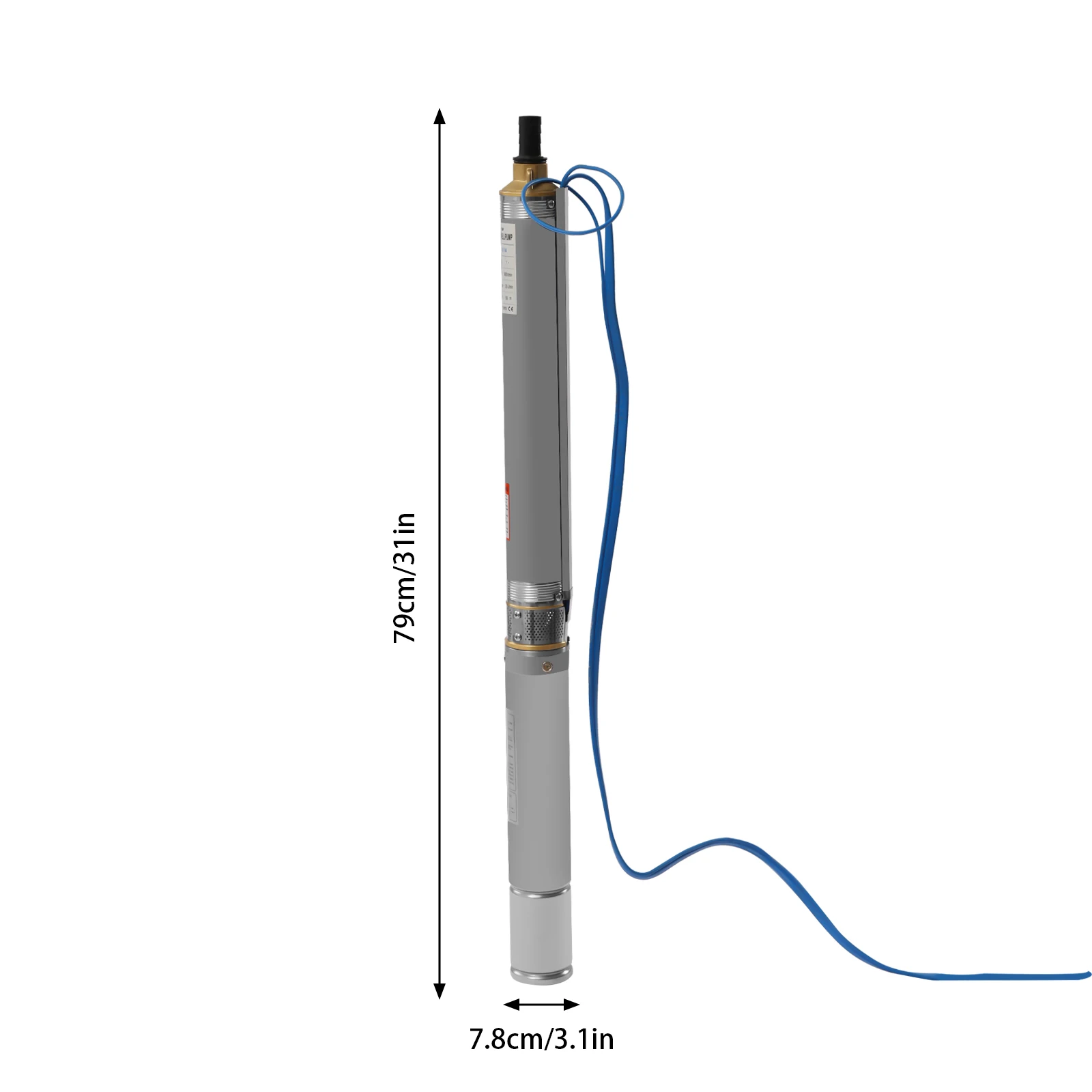 Bombas submersíveis 3 "tubo od 110v/60hz 0.37kw 0.5hp bomba de poço submersível de aço inoxidável 1" bomba de furo submersível de saída