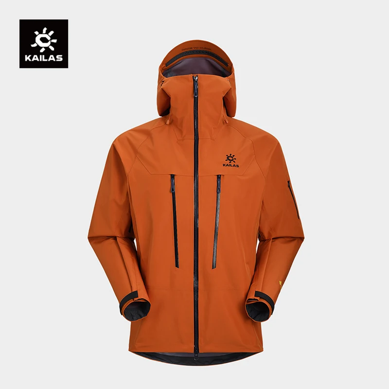 KAILAS Mont Q60 GTX PRO 100D 3L Rainstorm Waterproof Hooded Outdoor Professional Mountaineering HardShell JacketS KG2441146