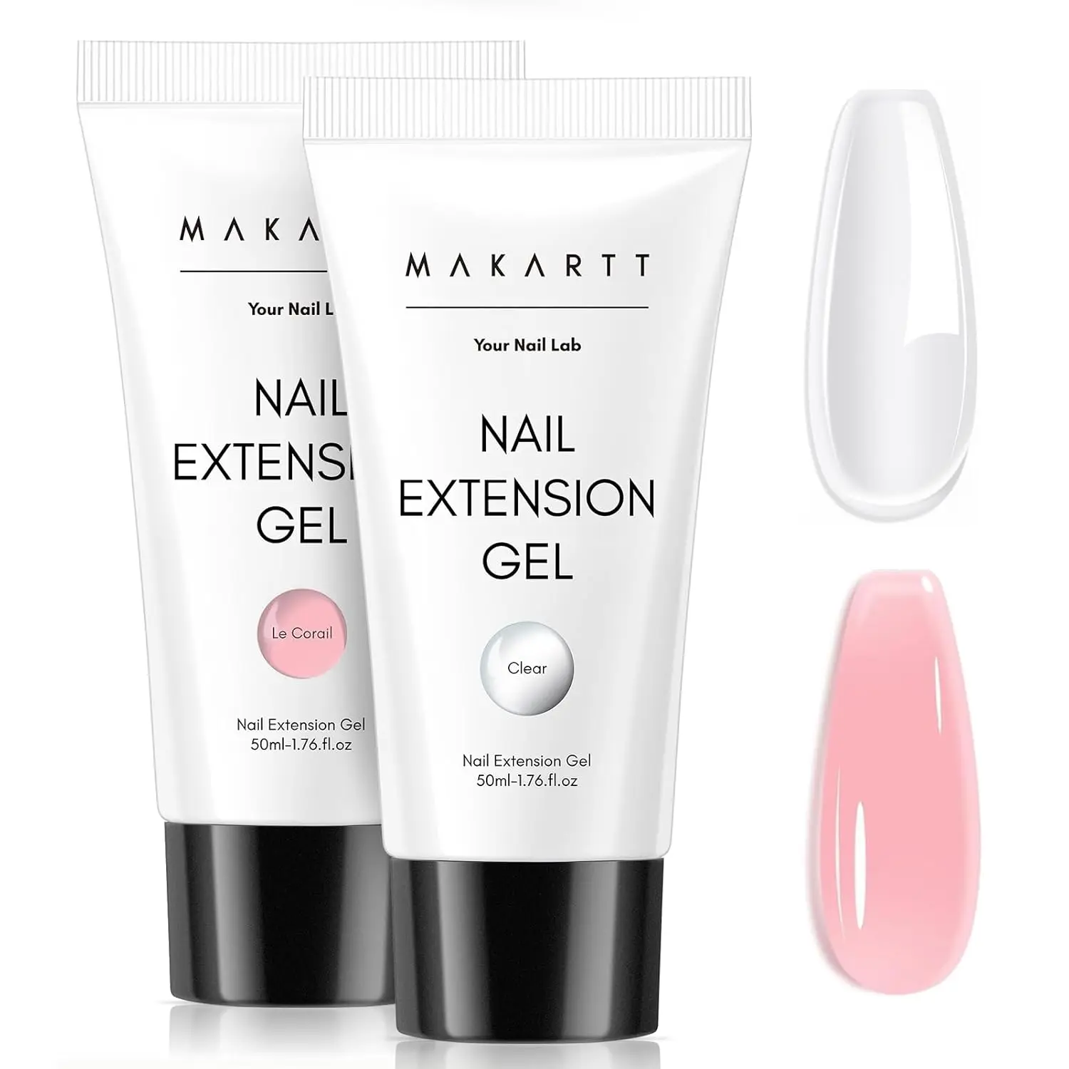 

Makartt Poly Nail Extention Gel 50ML Builder Gel Natural-Looking Strengthener 3D Molding Gel for Trendy Nail Art-Long-Lasting