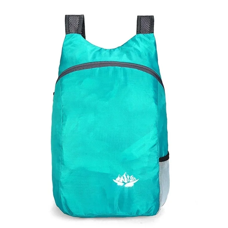 Neutraler, wasserdichter, faltbarer Rucksack für den Außenbereich, große Kapazität, tragbar, für Camping, Wandern, Tagestasche, Runing, ultraleichte Falttasche