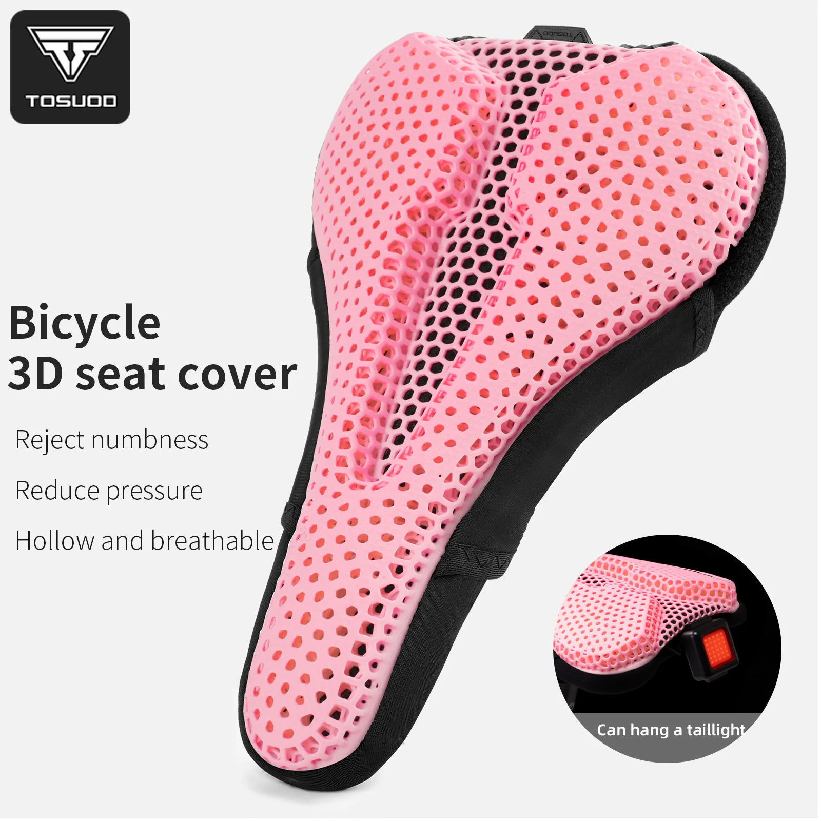 

Чехол для велосипедного сиденья TOSUOD, 3D-печать, для шоссейных и горных велосипедов, универсальный, амортизирующий, с перфорацией, дышащий