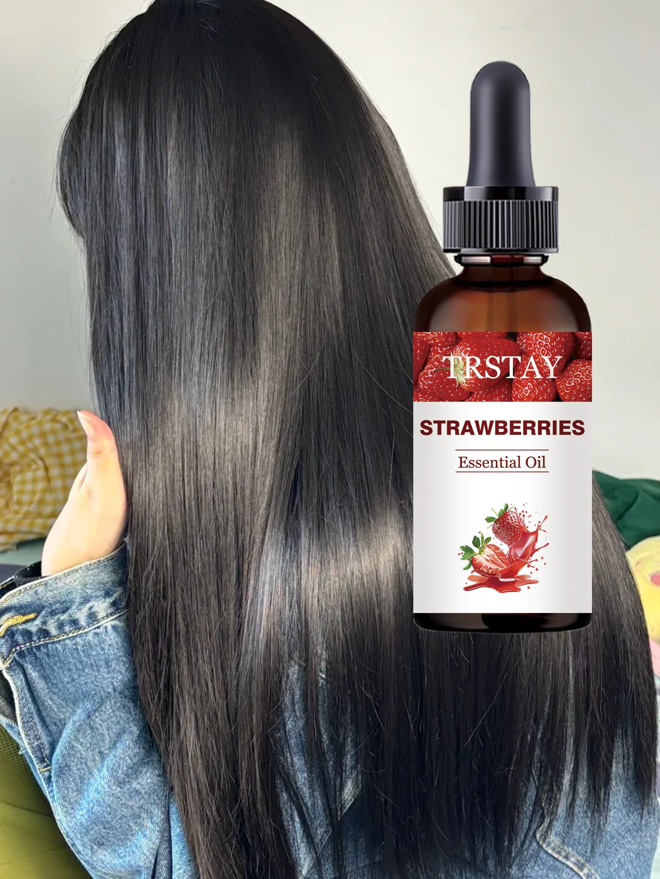 Moisturizing Rose Essential Oil with Natural Rose Extracts for Silky Shiny Hair Deep Hydration Nourishment Improves Dull Hair Co - Image 2