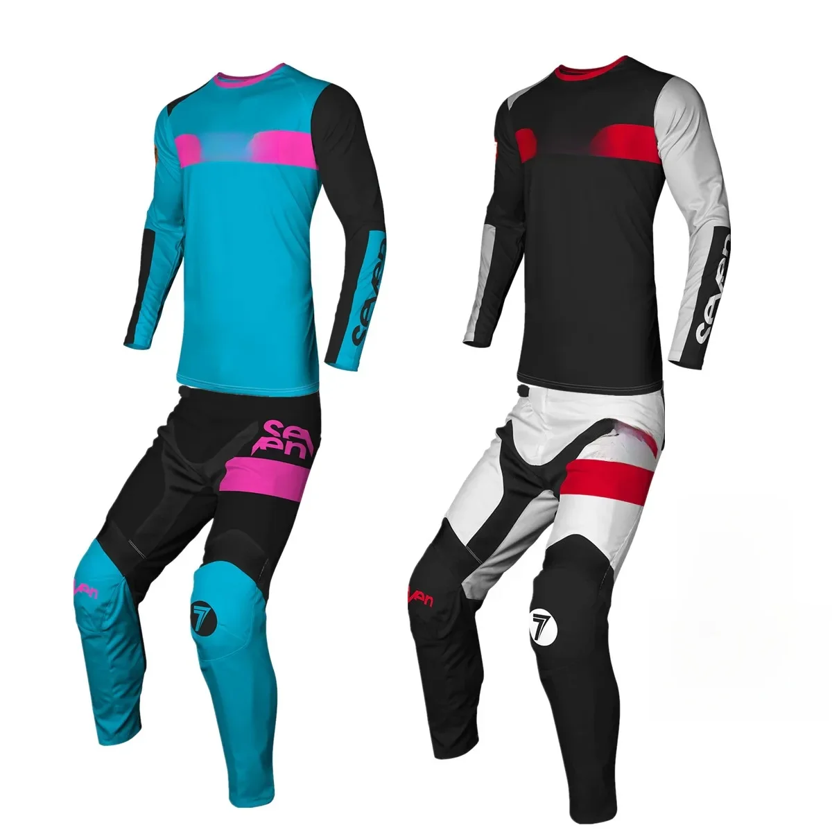 AliExpress Seven 2025 seven Pink Motocross kits Dirt Bike Gear Set shift Moto Combos Off Road Jersey And Pant Enduro Motorcycle Jersey Set