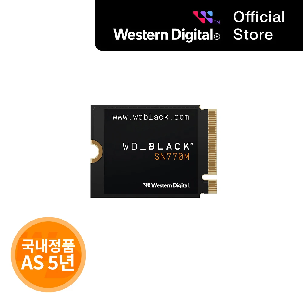 [WD Korea Total] WD BLACK SN 770M M.2 2230 NVMe built-in SSD 1TB steam deck, ally compatible domestic genuine AS 5 years (domestic same day shipping)