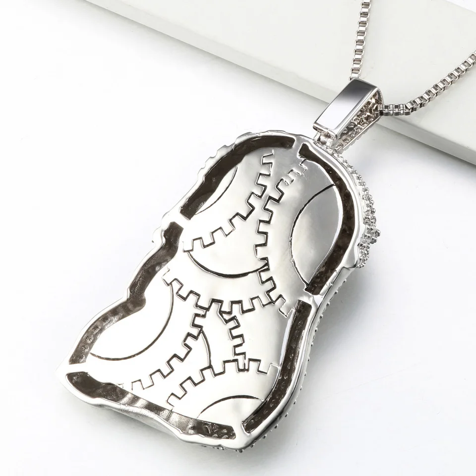 Iced Out Zircon Religious Big Jesus Pendant Necklace Hip Hop Men's High Quality Jewelry For Gift