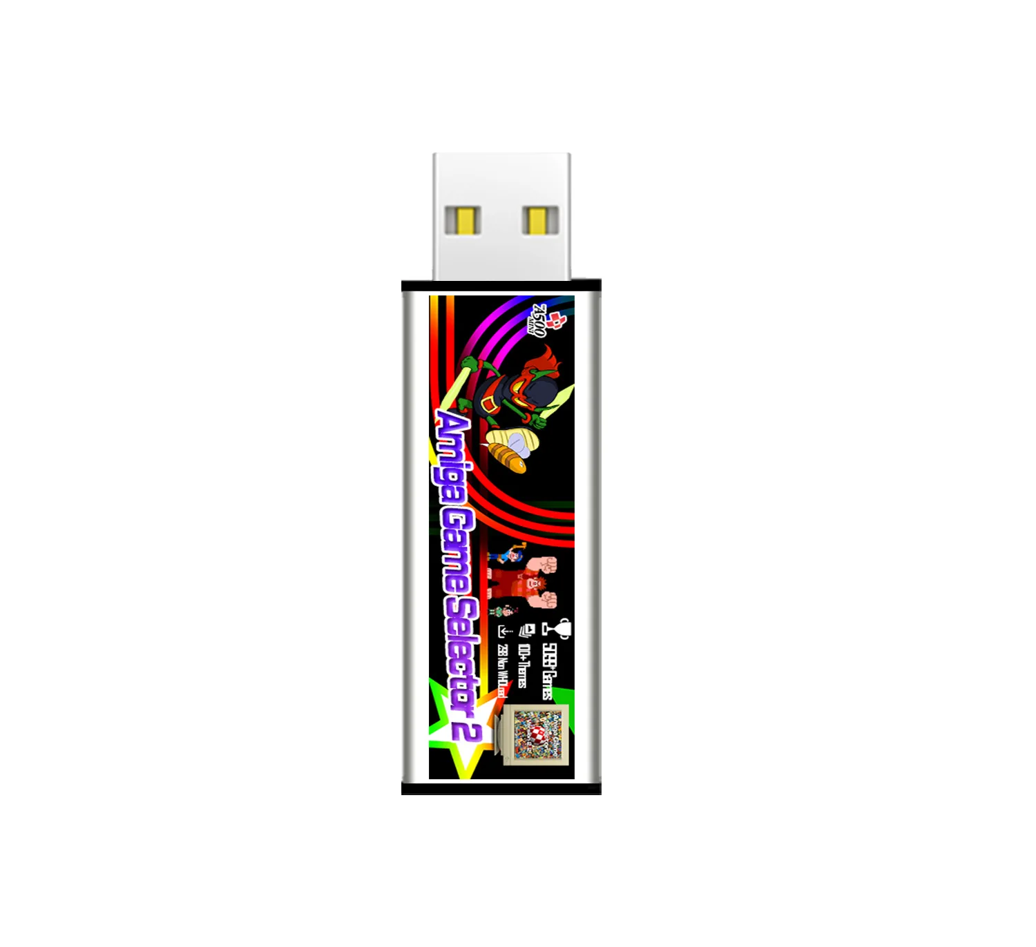 A500 mini 5099 in 1 USB Stick Expansion Pack For Amiga 500 Mini Game Launcher V2.2 AGS Launcher Vintage Game Driver