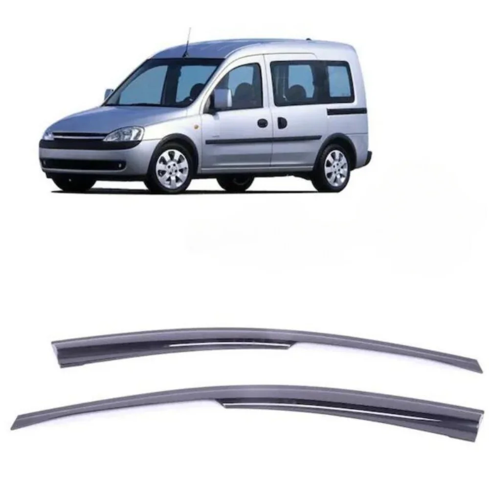 Car window accessories for Opel Combo 2001-2012 Sport Style window deflector rain cover visor awnings Exterior Accessory Tuning