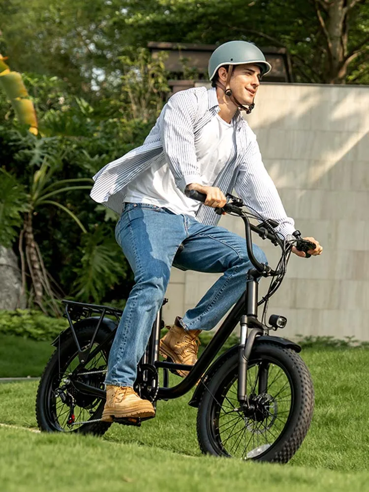 AliExpress URLIFE Urlife 1000W 20 inch x 3" Fat Tire Electric Bike 48V 13Ah Removable Battery 7-Speed Gears Dual Disc Brakes Adult Moped E-Bike