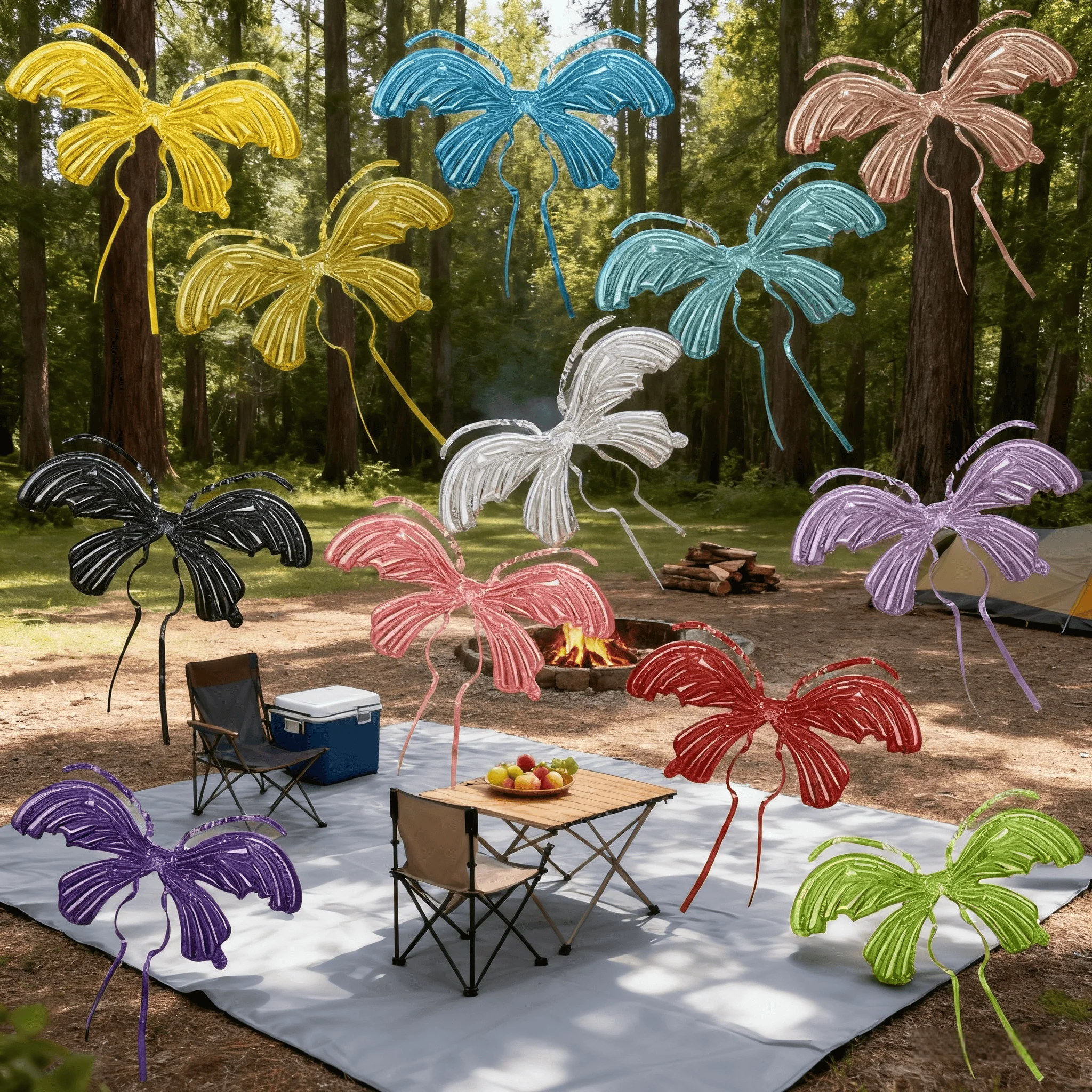 

Butterfly Wing Inflatable Foil Balloon Birthday Party Holiday Background layout Decorations Photos Props for Children Adults