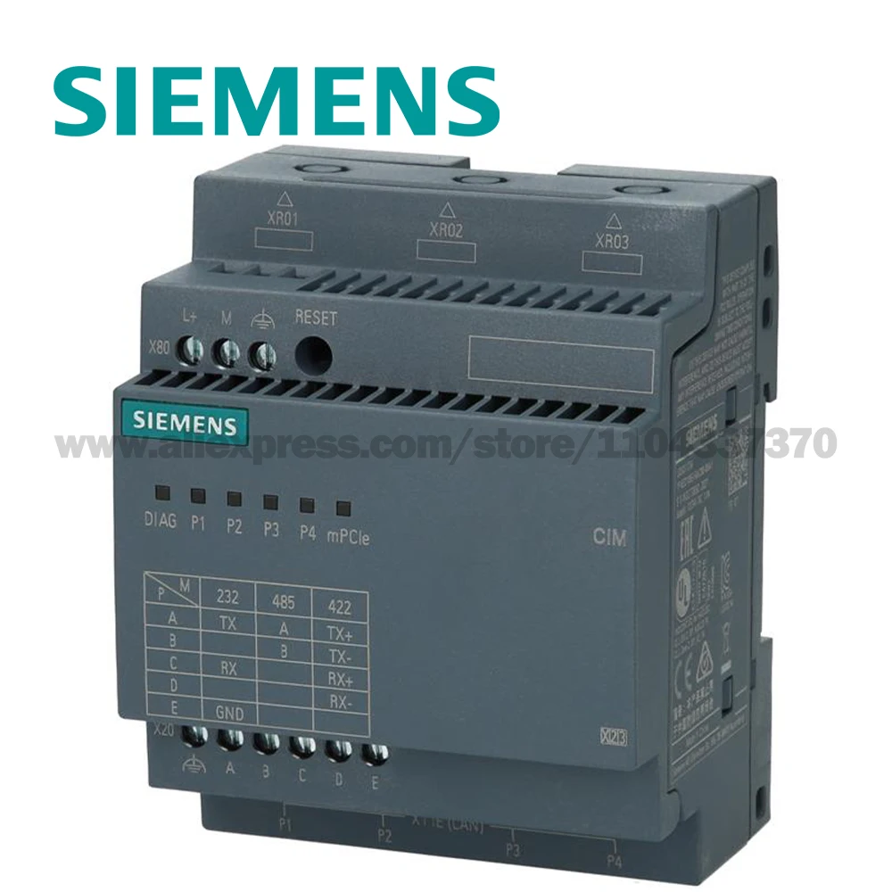 شعار سيمنز! وحدة واجهة اتصال CIM للشعار! 8 مودبوس واجهة RTU 6ED1055-5MC08-0BA2 6ED10555MC080BA2