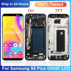 Ekran TFT S8+ do wyświetlacza Samsung Galaxy S8 Plus S8+ SM-G955F, SM-G955FD z ramką i zespołem ekranu dotykowego