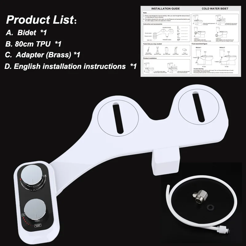 

Oulylan Bidet Hot And Cold Self Cleaning Bidet For Toilet Seat Heated Water Sprayer Dual Nozzle Warm Water Bidet Shattaf