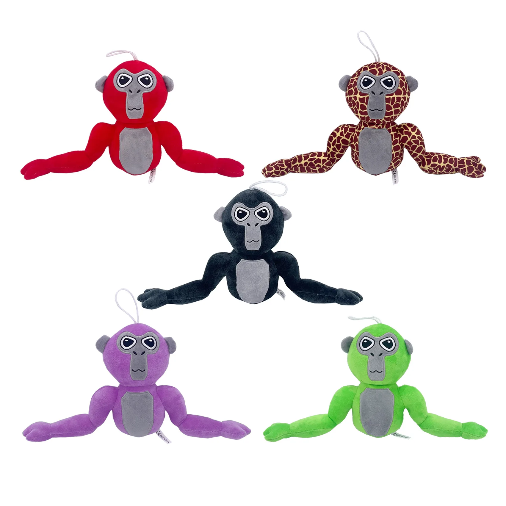 20cm Gorilla Tag Monke Plush Toy Cute Soft Stuffed Cartoon Anime Home Decoration Dolls Kawaii Pillow Birthday Gift For Kids Toy