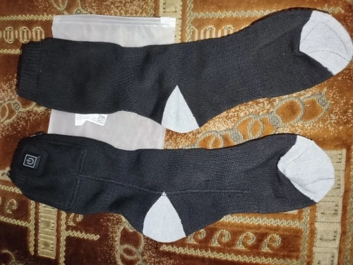 Winter Elastic Electric Heating Socks Men's Women's Breathable Heated Socks Charging Anti-Cold Foot Warmer Stockings No Battery photo review