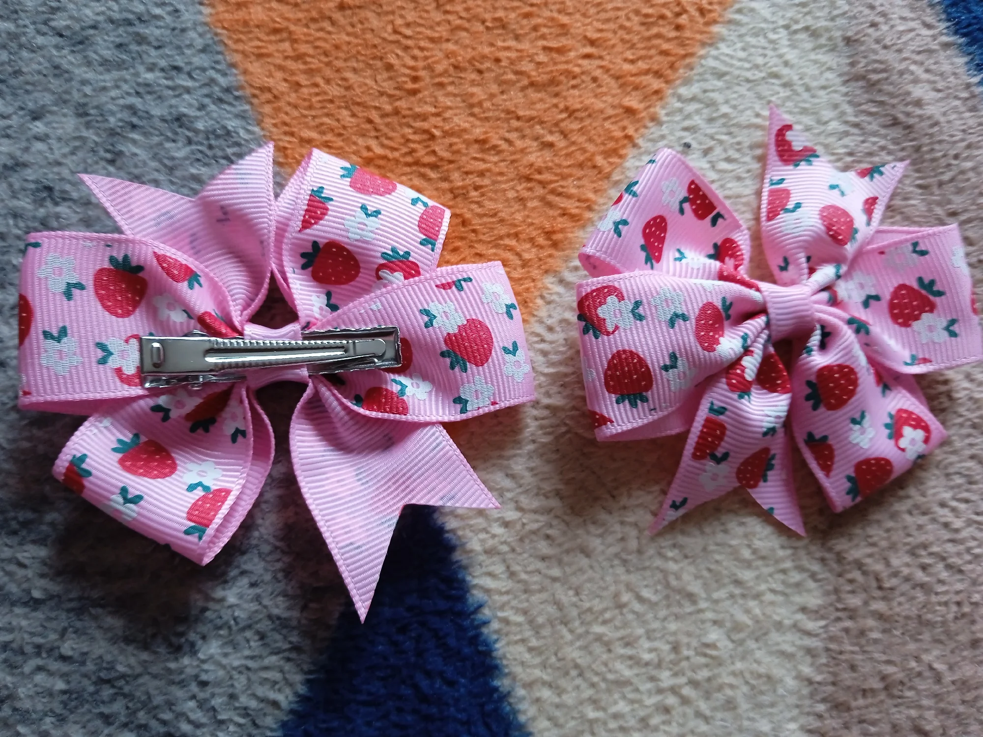 1pcs Printed Butterfly Hair Bows with Clip for Baby Girls 3.15 Ribbon Hairgrips Boutique Hairpins Headwear Kids Hair Accessories photo review