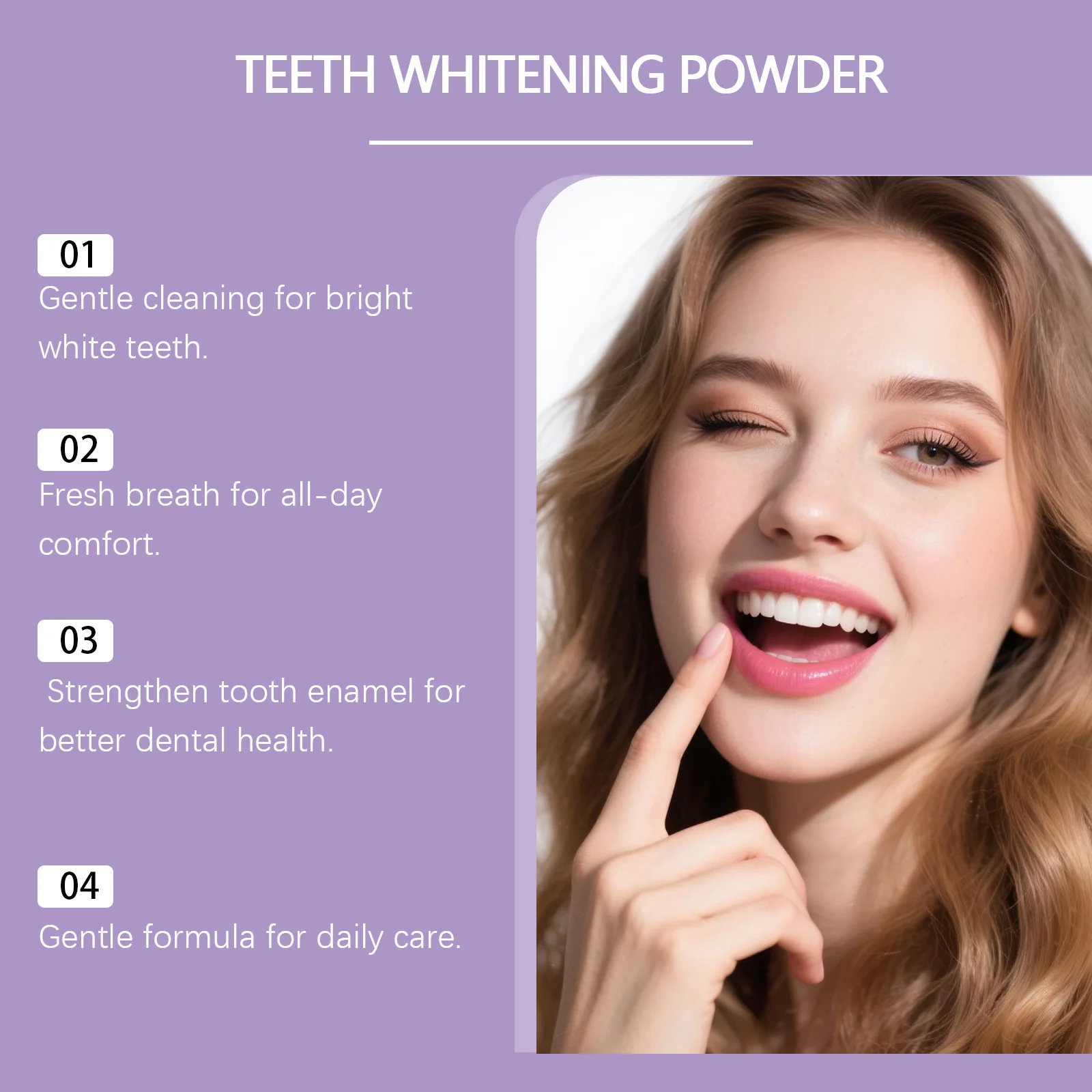 Oralhoe 30 جرام مسحوق تنظيف الأسنان الأرجواني إزالة البقع البلاك نظافة الفم رائحة طازجة سطع العناية بالأسنان تبييض مسحوق الأسنان #4