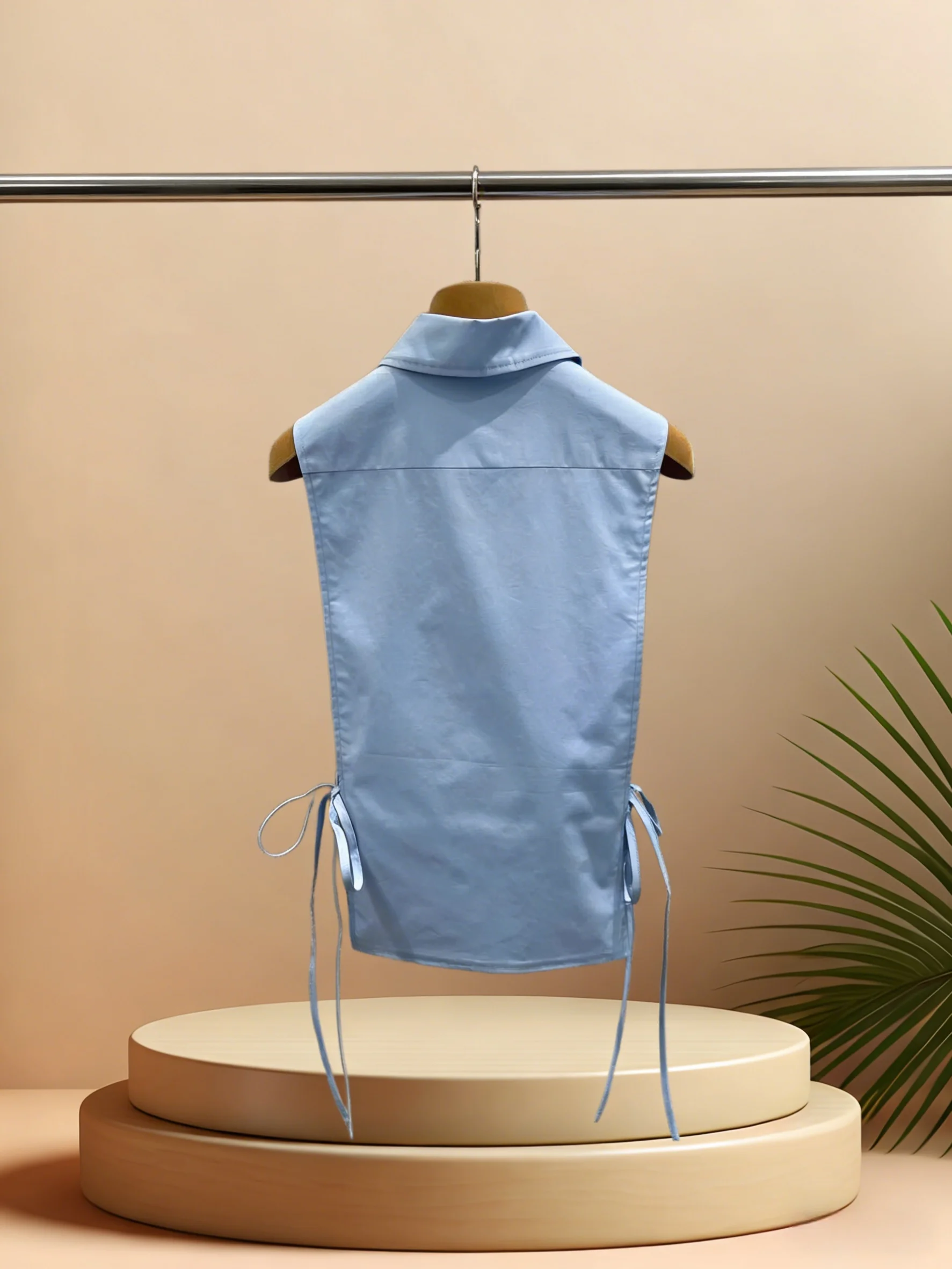 

2026 New Women's Summer Classic Sleeveless Shirt Top ZX8813