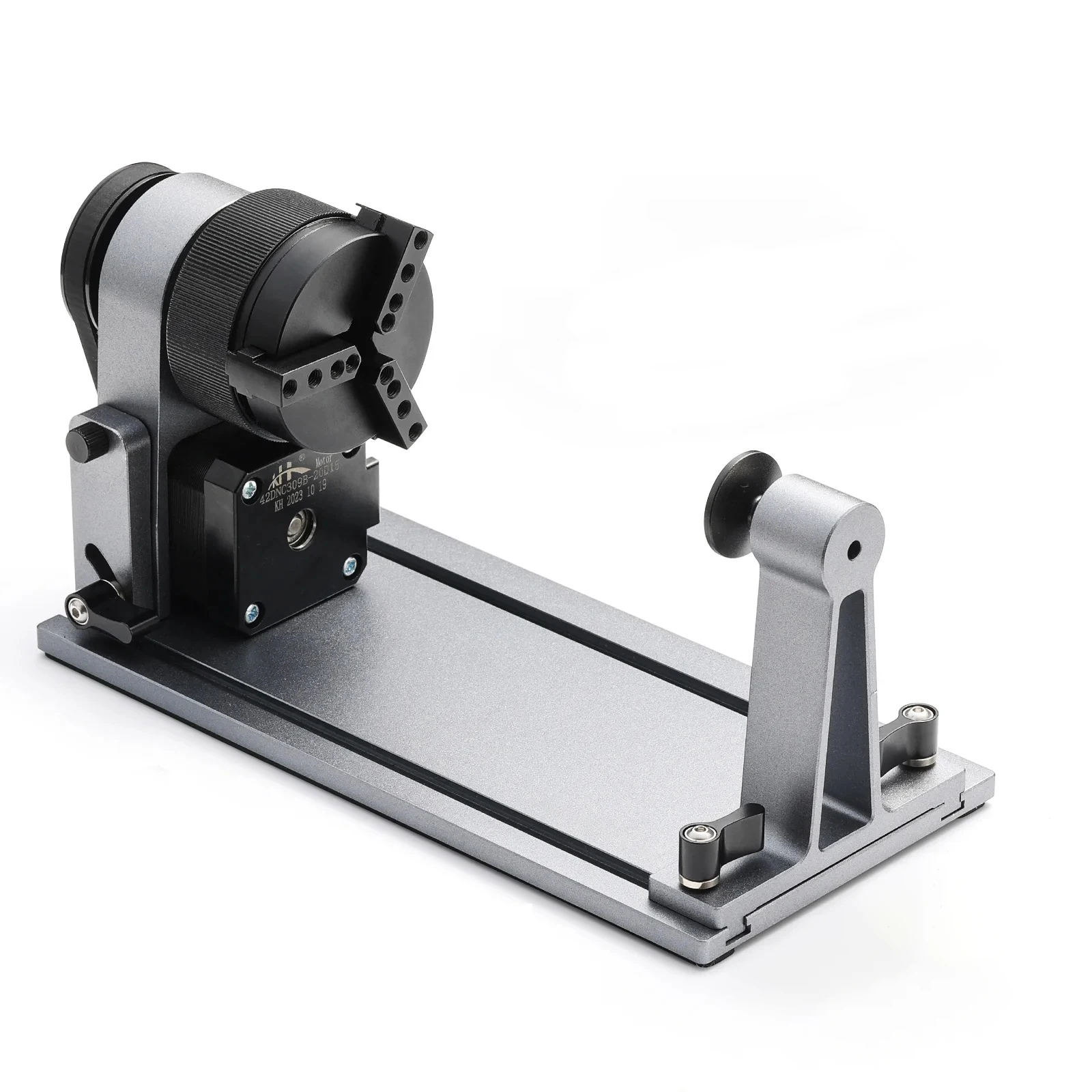 Rotary Chuck Kit for K15 PRO A1 PRO JL9 Laser Engraving Machine, compatible with Lightburn and other leading brands.