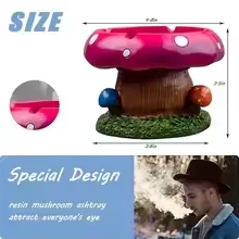 Eco-Friendly Material  Made from pottery, this ashtray is free from high-concerned chemicals, making it an eco-friendly choice.  Portable Design  The portable design makes it easy to carry around, perfect for outdoor use on patios, gardens, or balconies.