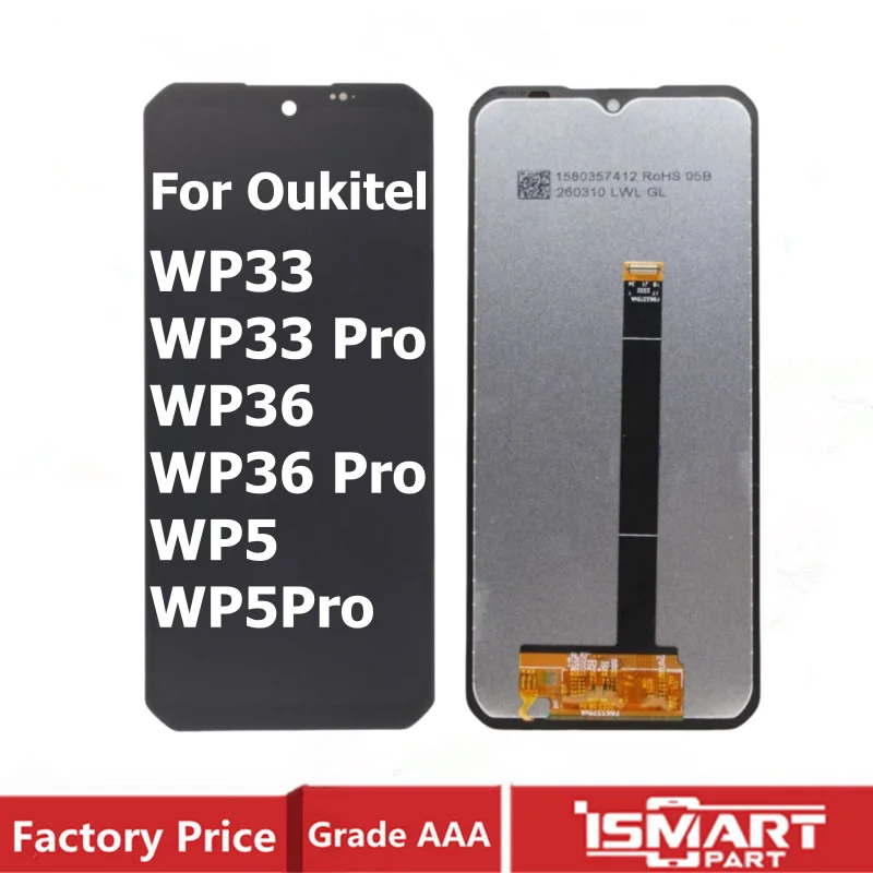 For Oukitel WP33 Pro/ WP36/ WP36 Pro/ WP5/5Pro LCD Display with Touch Screen Digitizer Assembly Replacement Parts