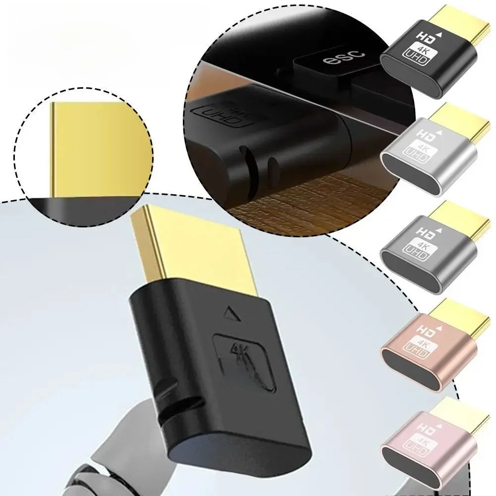 Adaptateur d'affichage virtuel DP, compatible HDMI 4K, adaptateur d'émulateur d'affichage virtuel, carte vidéo, BTC Mining Miner, DUNIPlug