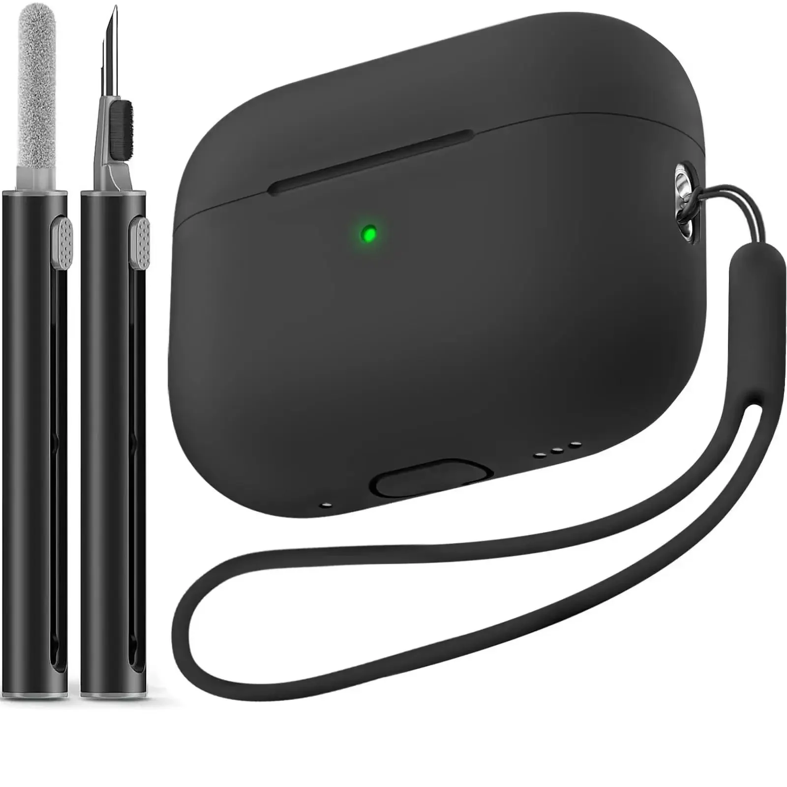 Pour Airpods pro 2 housse avec Kit de nettoyage étui de protection en Silicone souple pour Apple Airpods pro génération de coque