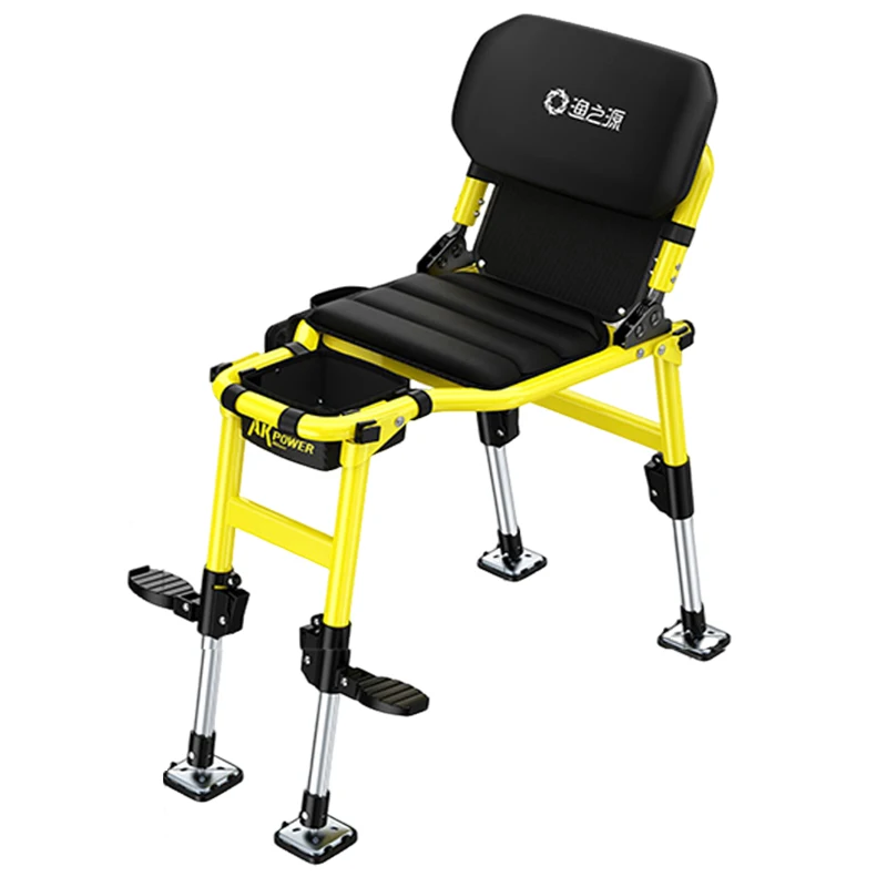 

Fishing Chair Comfortable Wild Fishing Special All-terrain Fishing Multifunctional Portable Folding Chair with Telescopic Legs