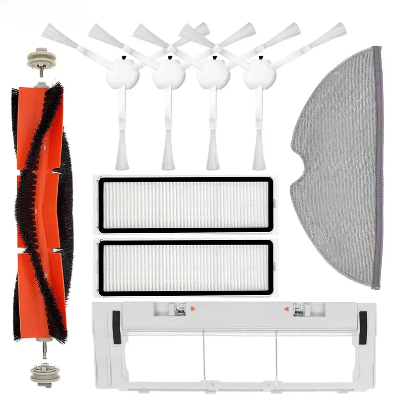Pièces de Rechange pour Aspirateur Xiaomi MI Robot Vacuum-Mop / MIJIA 1C 1T STYTJ01ZHM, Kit de Remplacement, Brosse Principale, Filtre HEPA, Grille de Vadrouille, Consommables