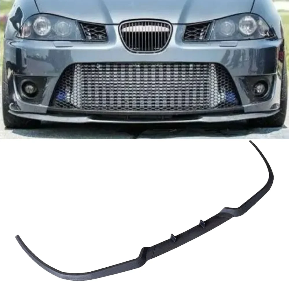 Front Bumper Lip For Seat Ibiza MK4 6L CUPRA R Car Accessories Spoiler Flap Euro Universal 3 Pcs Body Kit Exterior Parts Tuning