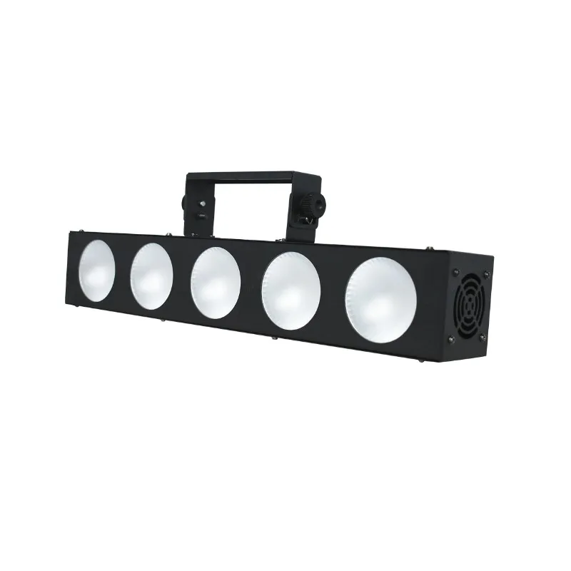 5-Eye LED Light Bar 5x10W RGBW Dmx Stage Lighting COB Audience Blinder Beam for Wedding Karaoke Television Show Events Dj Disco