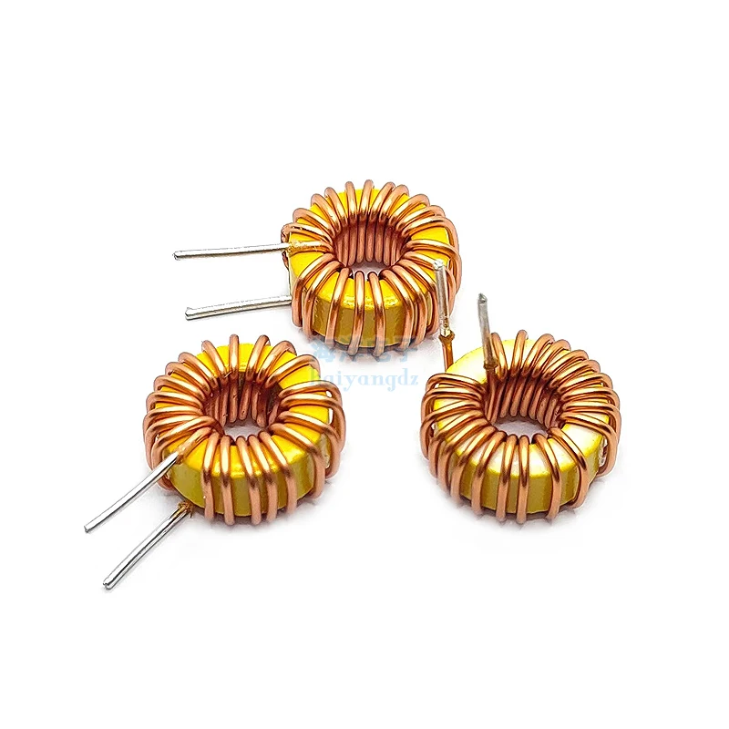 6026 15mm 22uH 7A 0.9 wire magnetic surround wire inductor 6026 ring yellow and white ring iron powder core