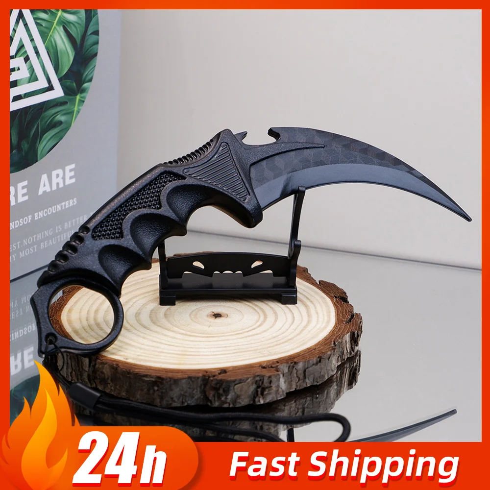 23 cm GO Spiel Peripherie Karamabit Klaue Messer Waffen Modell Cosplay Prop PP Kunststoff Material Training Messer Ornament Junge Spielzeug geschenk