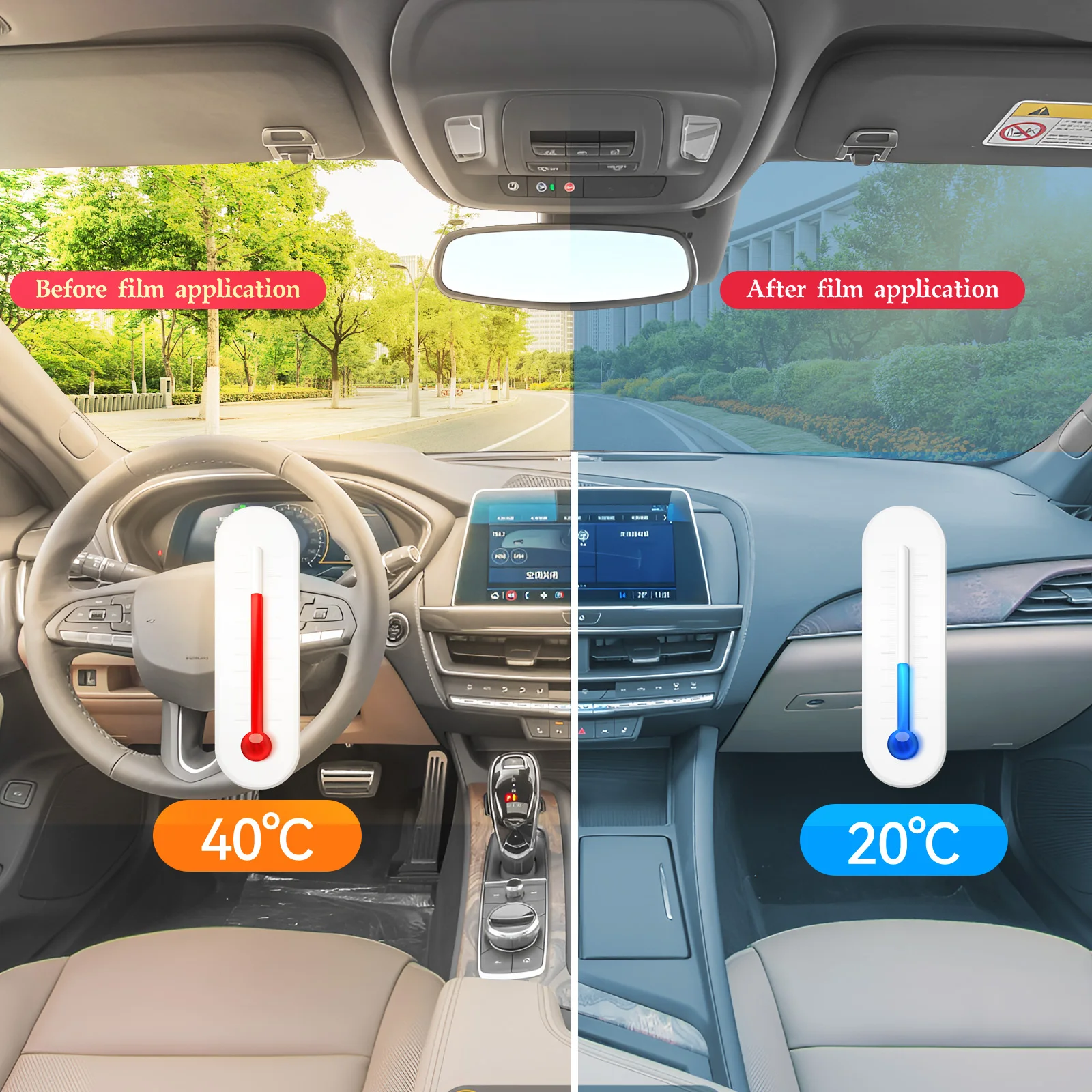 Precut Window Tint Car for Chevrolet Corvette Hatch 1984-2004 Auto Sun Uv Blocking Heat 2Ply Window Protector Privacy Films