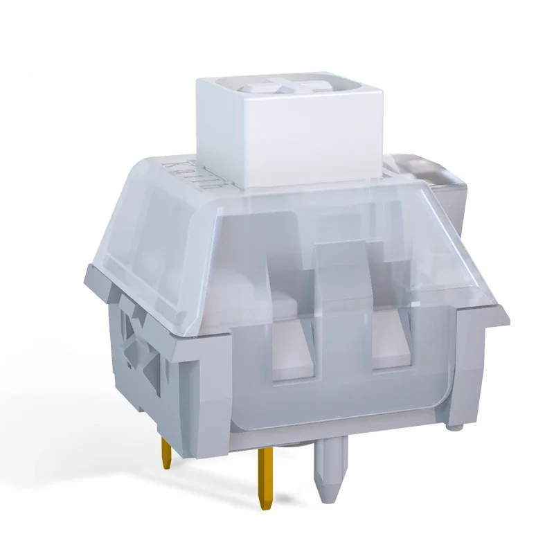 Kailh Box Tactile White Owl Switch 5Pin 60g RGB Gaming Mechanical Keyboard Clicky Tactile Switches Light Guide Post Short Spring