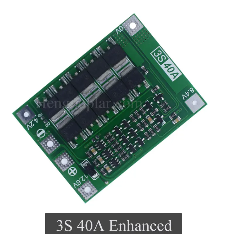 3 strings/4 strings 40A 60A lithium ion battery charger protection board balanced/enhanced version can start electric drill