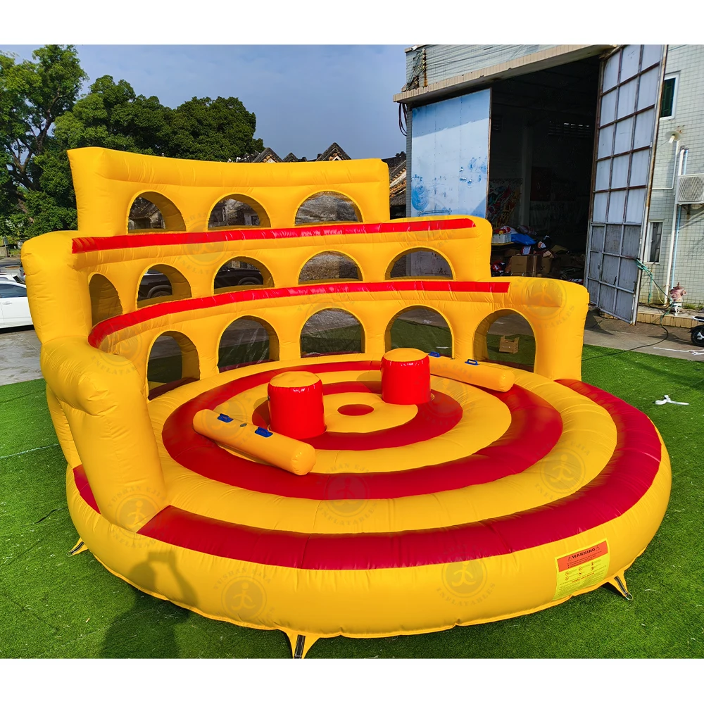 Interactive Inflatable  Balancing Games Colosseum Warrior Carnival Gladiator Game Inflatable Jousting Arena  Activity Event Rent