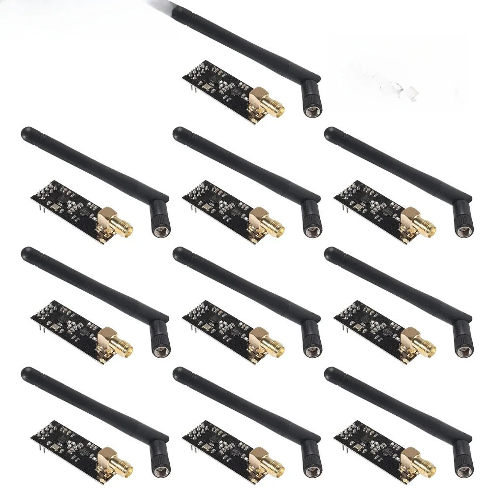 1-10 sztuk NRF24L01+PA+LNA Moduł bezprzewodowy 2.4G 1100 metrów dalekiego zasięgu z anteną — zdjęcie 2