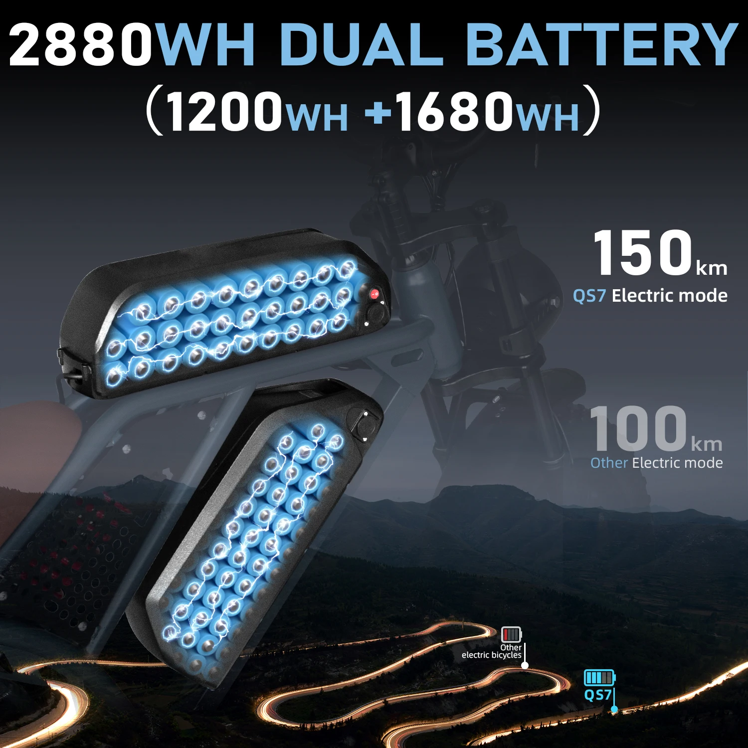 DEEPOWER 1500 واط دراجة كهربائية 48 فولت 60AH بطارية مزدوجة الكبار دراجة كهربائية 20 بوصة الدهون الإطارات في الهواء الطلق على الطرق الوعرة جميع التضاريس Ebike