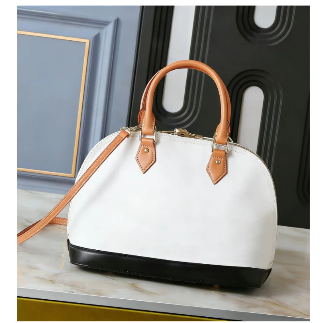 

New Size 25CM Women's Fashionable And Versatile Letter-printed Exquisite Handbag And Crossbody Shell Bag No box