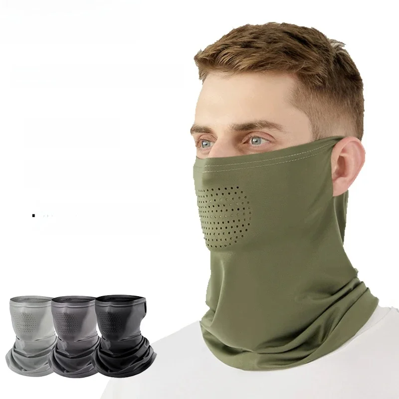 AliExpress Toptrek Outdoor Ice Silk Sun Protection New Spring Summer Motorcycle Neck Cover Sports Riding Mask Full Face Fishing Running