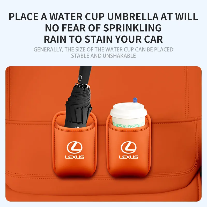 بو الجلود حامل الكأس سيارة صندوق منظم لكزس ES GS IS LS RX NX UX LX GX RC LC RZ CT HS SC ES350 RX350 RX450h LS500h LC500 V