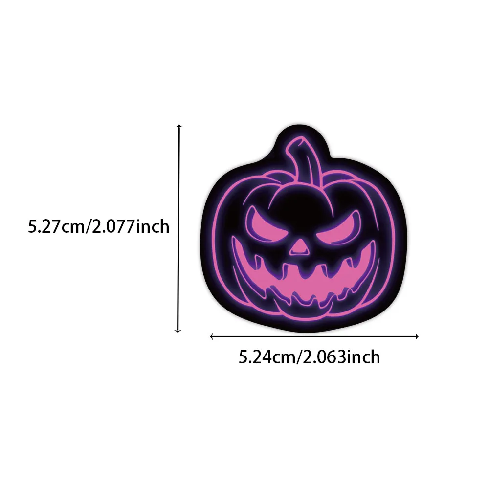 50 قطعة من ملصقات الكتابة على الجدران النيون للهالوين لتزيين الكمبيوتر المحمول والأمتعة وحقيبة الهاتف وزجاجة المياه وملصقات الجيتار المقاومة للماء #4